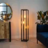 Coen Lampadaire Industriel 3 Ampoules Métal