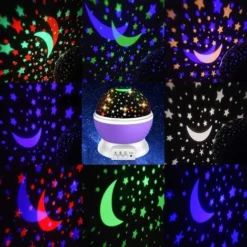 Veilleuse Projecteur Ciel étoilé Avec 8 Modes D'effets Lumineux / Prise USB / Rotation à 360 ° - Cadeau Populaire Pour Les Enfants En 2021,(Mauve)-BISBISOUS 7 Veilleuse Projecteur Ciel étoilé Avec 8 Modes D'effets Lumineux / Prise USB / Rotation à 360 ° - Cadeau Populaire Pour Les Enfants En 2021,(Mauve)-BISBISOUS -Éclairage Domestique 53813588 3