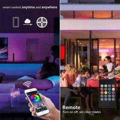Ruban LED 20M Wifi - Bande 5050 RGB Compatible Avec Alexa/Google Home - Synchroniser Avec Rythme De Musique Pour Noël Et Fête -Éclairage Domestique 54404228 5