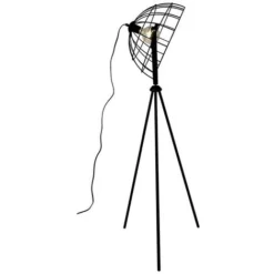 Lampadaire Filaire Style Industriel VIRTUA - Métal Noir - 41 X 41 X 131 Cm -Éclairage Domestique 55882259 4