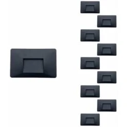 Balise LED Saillie 3W 220V 120° NOIR IP44 Pour Escalier (Pack De