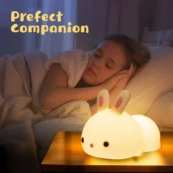Veilleuse Enfant,Veilleuse Bébé,Veilleuse Enfant Rechargeable,Veilleuse Bebe LED Lapin Tactile,Veilleuse Portable Silicone Nuit Fille Garcon Adulte,Lampe Veilleuse USB Miffy,Cadeau Bebe Fille Garcon -Éclairage Domestique 56696998 4