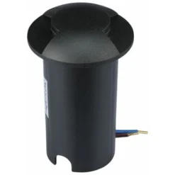 V-TAC 1W Double Beam Enterrement Cylindre Steplight LED Spotlight Noir Couleur 12V 6500K IP67 Pilote Non Inclus