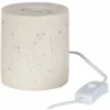 Paris Prix - Pied De Lampe En Ciment Yana 11cm Blanc