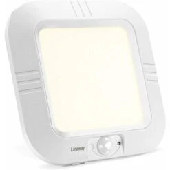 Plafonnier LED à Piles Avec Détecteur De Mouvement, Lampe Plafond à Pile Sans Fil, 180LM 4000K Plafonnier LED Eclairage Intérieur Pour Balcon Sous-sol Atelier Escalier Garde-Manger