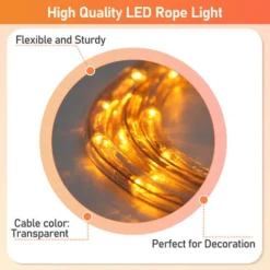 Randaco Tube Lumineux LED Extérieur/Intérieur Éclairage Tube Lumineux Chaîne Lumineuse 20M Jaune -Éclairage Domestique 57649143 4