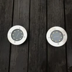 8LED Paysage Lumière LED Imperméable Souterrain Lumière Extérieure Souterraine Lumière Pour Jardin, Chemin, Encastré Souterrain Lumière, Paquet De 2 Blanc -Éclairage Domestique 59135279 4