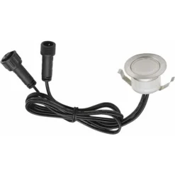 ZOLGINAH Spot à Encastrable Lampe De Sol-Lumière (Blanc Froid) étanche IP67 DC12V 0.6W Ø31mm-éclairage Pour Terrasse, Patio, Chemin, Mur, Jardin, Décoration, Intérieur Et Extérieur, 1 Pièces