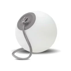 MOOVERE - Lampe Suspension Boule Nomade Gris Batterie Rechargeable Led Rgb Avec Télécommande Hauteur 24cm