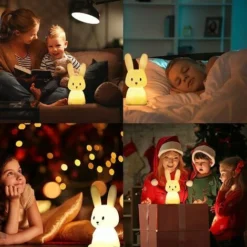 Lapin Veilleuse Bebe Tactile 7 Couleurs USB Rechargeable Peut être Chronométré Veilleuse Enfant Deco Lampe Pour Décoration Noël Chambre Enfant Cadeau D'anniversaire 7 Lapin Veilleuse Bebe Tactile 7 Couleurs USB Rechargeable Peut être Chronométré Veilleuse Enfant Deco Lampe Pour Décoration Noël Chambre Enfant Cadeau D'anniversaire -Éclairage Domestique 61311680 3