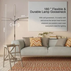 Randaco 9W Lampadaire Lampadaire LED Cou Flexible Uplighter Salon Bureau Dimmable -Éclairage Domestique 63762585 4