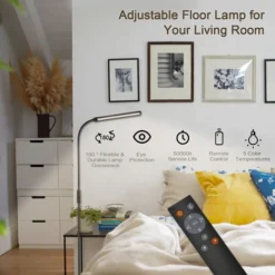 Randaco 9W Lampadaire Lampadaire LED Cou Flexible Uplighter Salon Bureau Dimmable -Éclairage Domestique 63762585 5
