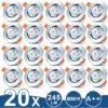EINFEBEN 20x Spots Encastrables LED Spot Encastrable 3W Plafonnier Spot Spot Encastrable Blanc Froid