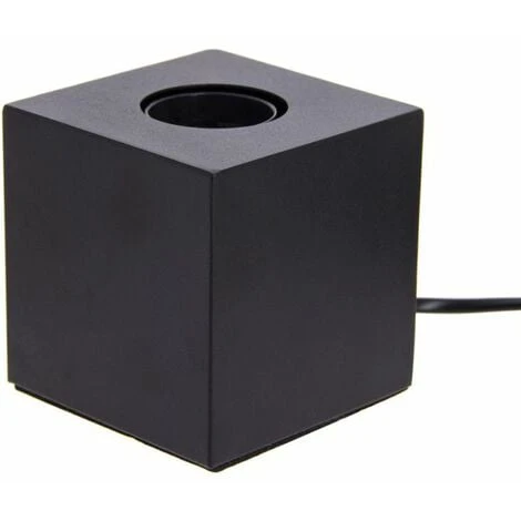 Xanlite - Lampe à Poser Cube En Métal Noir, Compatible Culot E27, IP20, 60W Puissance Max - XDLAPCUBIKB 1 Xanlite - Lampe à Poser Cube En Métal Noir, Compatible Culot E27, IP20, 60W Puissance Max - XDLAPCUBIKB