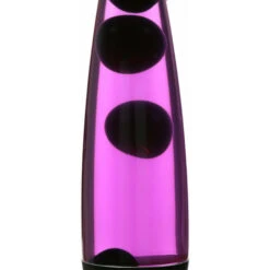 Lampe à Lave Jenny Noire Au Design Vintage En Style Rétro Avec Liquide Rosa Et Cire Violette H:42cm - Violet, Rose, Noir -Éclairage Domestique 64660568 3