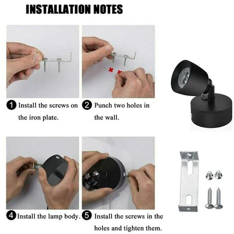 2pcs 12V Lampe De Lecture LED 3W Lampe Noire Applique Murale Intérieure Avec Interrupteur 180° Flexible RV Éclairage Pour Bateau Voiture Caravane Camping-Car Yacht Van (Blanc Chaud) 4 2pcs 12V Lampe De Lecture LED 3W Lampe Noire Applique Murale Intérieure Avec Interrupteur 180° Flexible RV Éclairage Pour Bateau Voiture Caravane Camping-Car Yacht Van (Blanc Chaud) – Image 4