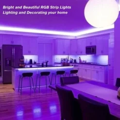 Ruban LED WiFi 10M Bande LED APP, LED Chambre Synchronisation Avec La Musique, Lumière LED Multicolore Avec Télécommande Pour Chambre, Cuisine, TV, Fête -Éclairage Domestique 66305814 5