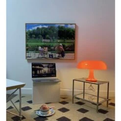 Solde- AGILITY, AGILITY Lampe De Table Champignon Lampe De Table En Polycarbonate，4 Sources Lumineuses LED Gratuites，Orange -Éclairage Domestique 67905467 4