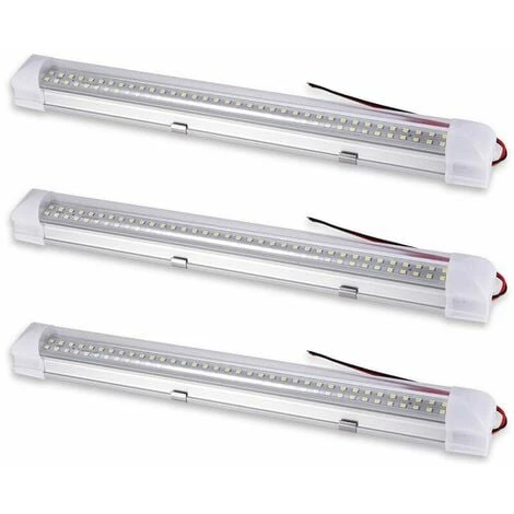 3 Pieces Barre Lumineuse LED,(12V)500LM Lampe Voiture Intérieur, LED Plafonnier Voiture Pour Bus Caravane Cuisine Salle De Bain Blanc Bande Intérieure éclairage Avec Interrupteur Marche/arrêt ,pour Ar 1 3 Pieces Barre Lumineuse LED,(12V)500LM Lampe Voiture Intérieur, LED Plafonnier Voiture Pour Bus Caravane Cuisine Salle De Bain Blanc Bande Intérieure éclairage Avec Interrupteur Marche/arrêt ,pour Ar