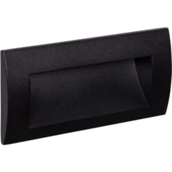 Balise LED Extérieure 4W Encastrable Au Mur Rectangulaire Elin Noire Blanc Neutre 4000K 120º -Éclairage Domestique 68253664 3