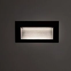 Balise LED Extérieure 4W Encastrable Au Mur Rectangulaire Elin Noire Blanc Neutre 4000K 120º -Éclairage Domestique 68253664 5