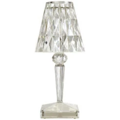 GP Veilleuse, Lampe De Table En Acrylique, Veilleuse De Chevet à Projection Rechargeable, Design Italien Kartell (une Pièce)