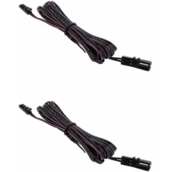 2x Câble Flexible Avec Connecteur Rapide Femelle + Mâle 2 Fil Longueur 2m Pour Ruban LED 12V 24V Distributeur Connexion Cuisine Maison Salle De Bain
