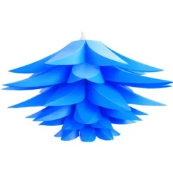 GP Lampe Puzzle Design Lotus Abat-Jour Lampe DIY Installation - Eclairage Fleur Salon - Suspension Ou Lampadaire - Bleu