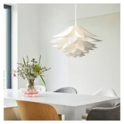 GP Lampe Puzzle Design Lotus Abat-Jour Lampe DIY Installation - Eclairage Fleur Salon - Suspension Ou Lampadaire - Bleu -Éclairage Domestique 71798596 3