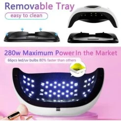 Lampe à Ongles Intelligente X11, 220W Séchage Rapide LED Sèche-Ongles à Induction UV Détachable Machine De Photothérapie Nail Art 8 Lampe à Ongles Intelligente X11, 220W Séchage Rapide LED Sèche-Ongles à Induction UV Détachable Machine De Photothérapie Nail Art -Éclairage Domestique 76704192 4