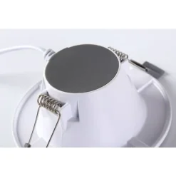 5 Spots LED Pour Salle De Bain, Ultra-plat 25mm, Ø90mm, Blanc, Plafonnier Encastré, Panneau LED 5-7W, 460Lm, Blanc Neutre 4000K -Éclairage Domestique 78387939 3
