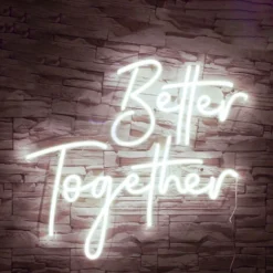1pc LED Néon Signe Better Together Pour Fête Décoration Art Décoration Lampe Neon Pour Fête Décor,5w