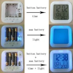 Coupe Du Monde De Football - Ronaldo Réveil Numérique（B）, Lumières Colorées Réveil Horloge Carrée Disponible Chargement USB Approprié, Meilleur Cadeau Pour Garçons Et Filles -Éclairage Domestique 81191722 4