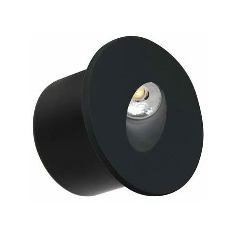 Lot De 5 Spots LED Muraux Rond Noir 3W 4000K 2 Lot De 5 Spots LED Muraux Rond Noir 3W 4000K – Image 2