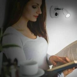 12V LED Spot Lampe De Lecture Interrupteur Réglable Lumière Chaude Pour Camping Car Van Bateau Led Lumière Intérieure (2 PCS) -Éclairage Domestique 85568742 5