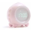 Réveil Enfant Lumineux LED Numerique Lampe Réveil Veilleuse Fille Garcons Jour Nuit Enfant Volume Réglable Snooze Réveil En USB Charge,