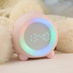 Réveil Enfant Lumineux LED Numerique Lampe Réveil Veilleuse Fille Garcons Jour Nuit Enfant Volume Réglable Snooze Réveil En USB Charge, -Éclairage Domestique 85799293 3