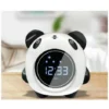 LED Panda Alarm Pour Enfants, Réveil Numérique Pour Chambre D'enfants Avec Affichage