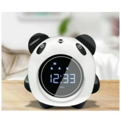 LED Panda Alarm Pour Enfants, Réveil Numérique Pour Chambre D'enfants Avec Affichage
