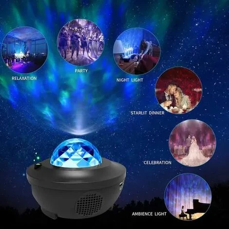 None Projecteur De Musique Avec Télécommande APP, Lampe étoile, Haut-parleur Bluetooth Intégré Et Capteur De Son 1 None Projecteur De Musique Avec Télécommande APP, Lampe étoile, Haut-parleur Bluetooth Intégré Et Capteur De Son