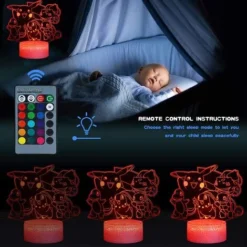 Veilleuse Lampe De Nuit 3D Pokemon Pikachu Lampe De Chevet LED Télécommande Touche 16 Couleurs Changeantes Prise USB 6 Veilleuse Lampe De Nuit 3D Pokemon Pikachu Lampe De Chevet LED Télécommande Touche 16 Couleurs Changeantes Prise USB -Éclairage Domestique 87577302 3