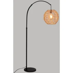 Lampadaire Arc Raahe Naturel Noir H 180 - Atmosphera Créateur D'intérieur -Éclairage Domestique 87948567 3