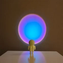 Astronaute Lampe De Coucher Du Soleil, Lampe De Projecteur De Coucher De Soleil RGB La Décoration Intérieure 12cm -Éclairage Domestique 88192985 3