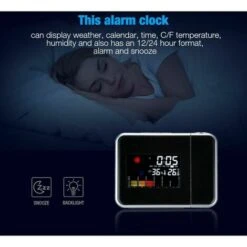 Réveil à Projection Numérique Réveil à Projection Réveil LED Avec Projection -Éclairage Domestique 88674769 5