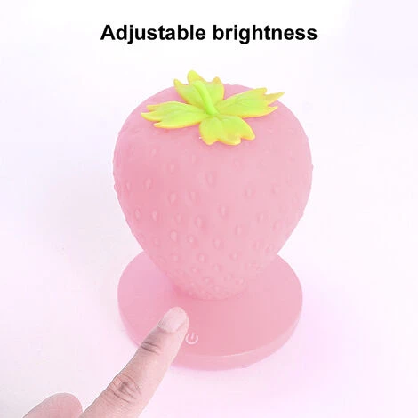 Maison Créative Fraise Veilleuse Charge Usb Décoration De Chevet Rose 3 Maison Créative Fraise Veilleuse Charge Usb Décoration De Chevet Rose – Image 3