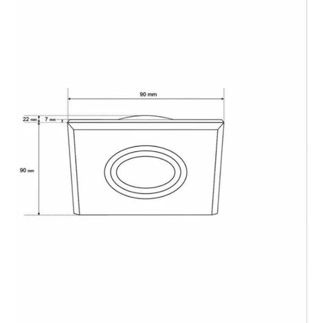 Support Simple Encastrable Verre Et Chrome Pour Ampoule LED GU10 2 Support Simple Encastrable Verre Et Chrome Pour Ampoule LED GU10 – Image 2