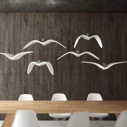 Lustre Seagull - Blanc - Chaud - Lampe De Chevet Décorative
