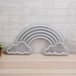 Acrylique Neon Light Backboard Arc-en-ciel Nuage Forme Mural Flexible Lumière (1 Pièce 4020cm) -Éclairage Domestique 92698390 4