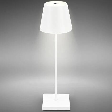 Lampe De Table Rechargeable Dimmable Sans Fil, Lampe De Table Dimmable Intérieur L'extérieur IP54 Fonction Tactile USB-C 2m Blanc 1 Lampe De Table Rechargeable Dimmable Sans Fil, Lampe De Table Dimmable Intérieur L'extérieur IP54 Fonction Tactile USB-C 2m Blanc
