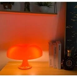 Lampe à Poser　Lampe De Table En Polycarbonate Orange（Donnez Quatre Ampoules） -Éclairage Domestique 94304350 4